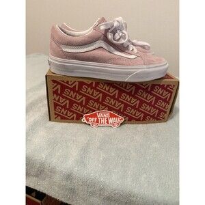 VANS Old Skool Classic Low Cut Sneakers Pink SuedeZephyr Upper Womens Size 5-NIB